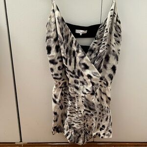 Parker size XS black and white tie dye romper